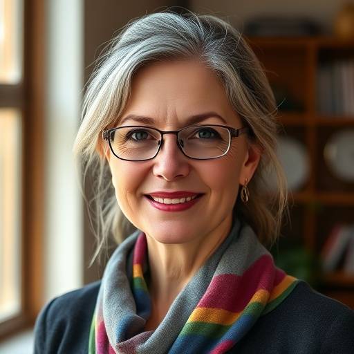 Porträt von Anna Meier, Gründerin und Schulleiterin